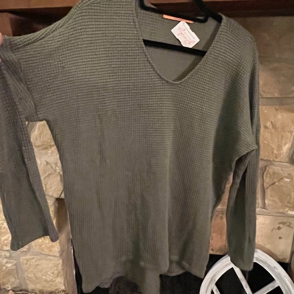 NWT Waffle knit long sleeve pullover top - Picture 5 of 5